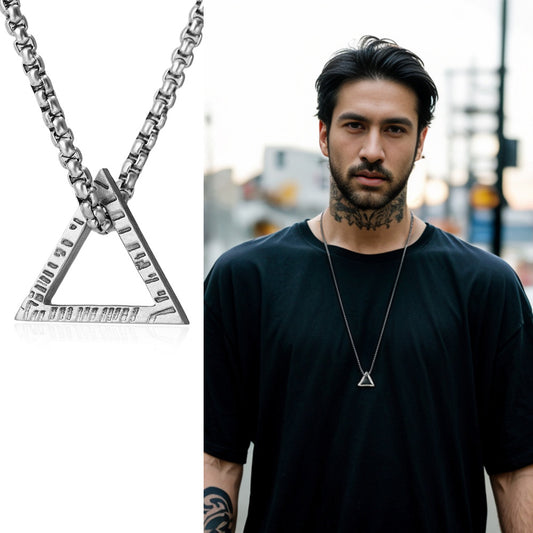 Geometric Triangle Pendant