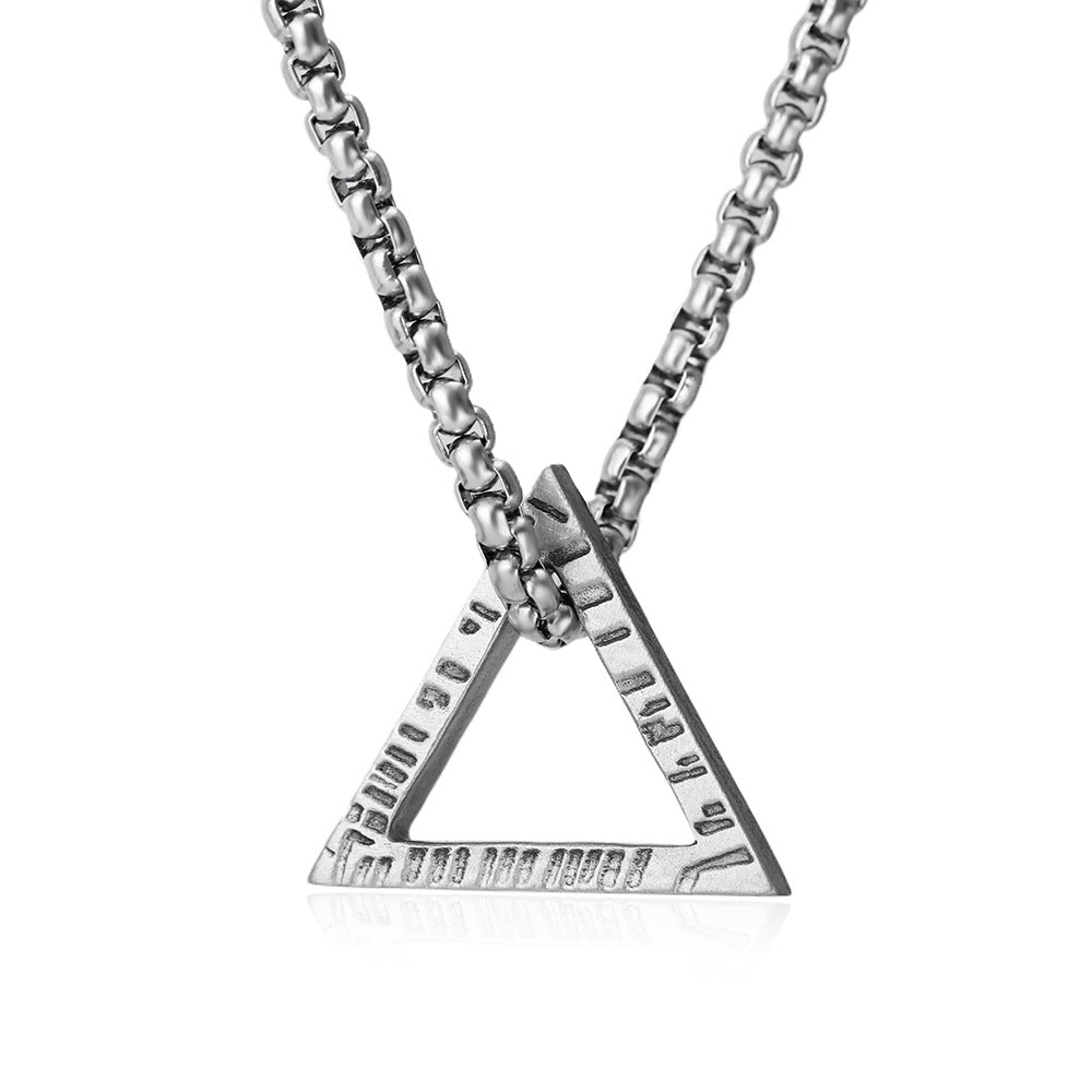 Geometric Triangle Pendant