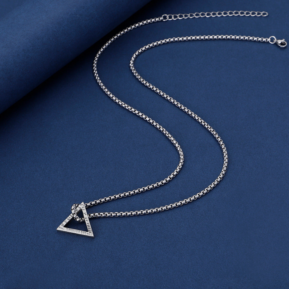 Geometric Triangle Pendant