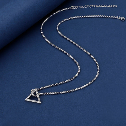 Geometric Triangle Pendant